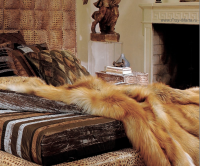 Меховое покрывало из лисы (Италия)