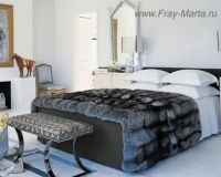 Меховое покрывало из чернобурки (Италия)